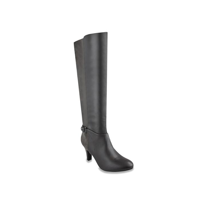 London Fog Event Women's Knee-high Boots, Size: Medium (7), Grey