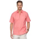 Men's Havanera Solid Button-down Shirt, Size: Xxl, Light Pink