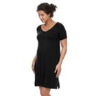 Maternity A:glow Swing T-shirt Dress, Women's, Size: L-mat, Black
