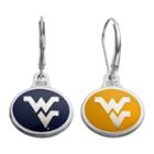 Fiora West Virginia Mountaineers Sterling Silver Team Logo Drop Earrings, Girl's, Multicolor