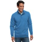 Men's Croft & Barrow&reg; Classic-fit Stretch Fleece Mockneck Pullover, Size: Xl, Med Blue