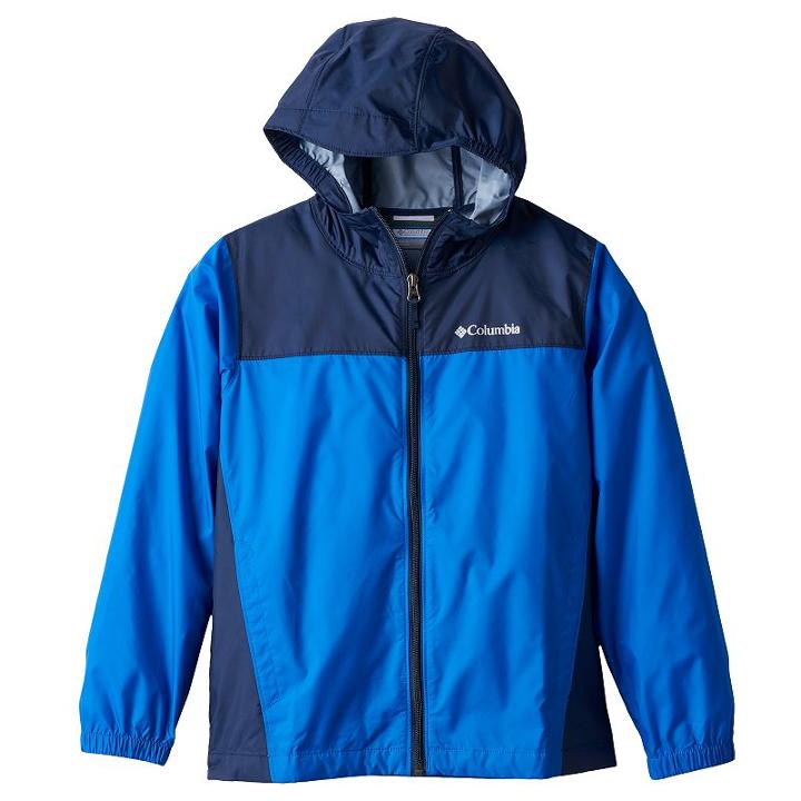 Boys 8-20 Columbia Colorblock Rain Jacket, Boy's, Size: Xl, Brt Blue