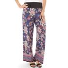 Women's Apt. 9&reg; Print Palazzo Pant, Size: Small, Navy Floral
