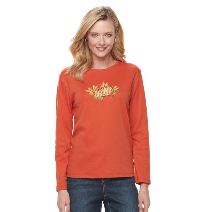 Women's Mccc Sport Embroidered Fleece Top, Size: Small, Drk Orange
