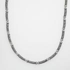 Lyric Sterling Silver Diamond Accent Link Necklace, Women's, Grey