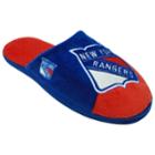 Men's New York Rangers Color Block Slide Slippers, Size: Large, Multicolor
