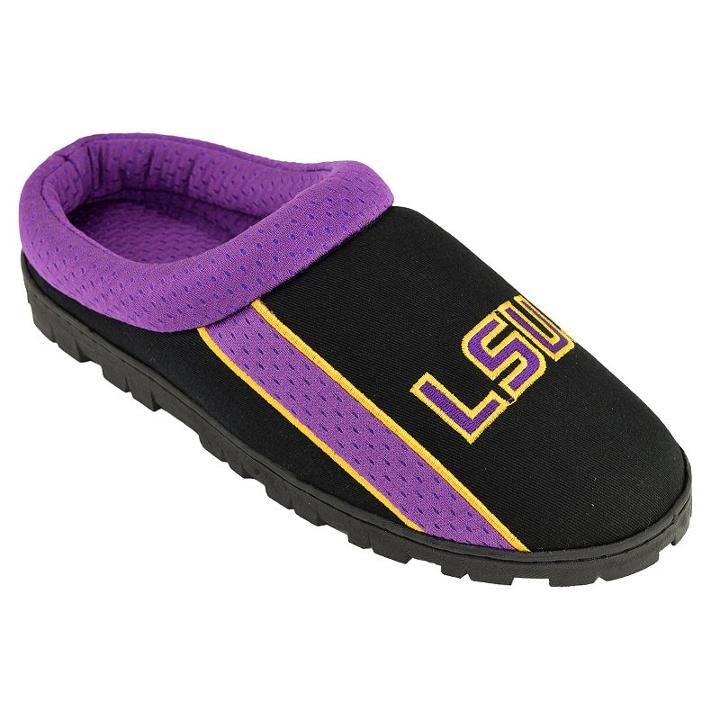 Adult Lsu Tigers Sport Slippers, Size: Small, Black