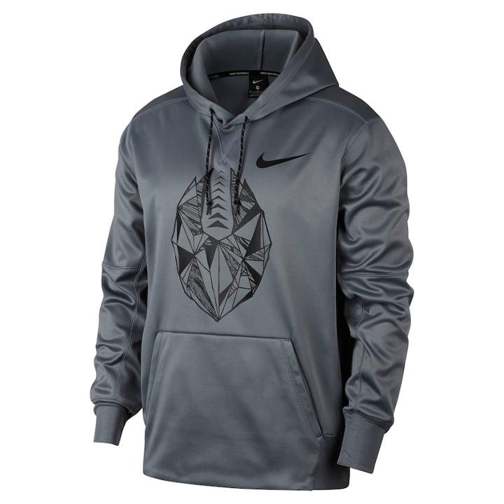 Big & Tall Nike Therma Football Hoodie, Men's, Size: Xl Tall, Grey