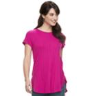 Women's Apt. 9&reg; Essential High-low Tunic, Size: Xs, Dark Pink