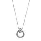 Jennifer Lopez Long Interlocked Circle Pendant Necklace, Women's, Silver