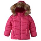 Girls 4-16 So&reg; Hooded Puffer Jacket, Girl's, Size: Xxl (16), Med Pink