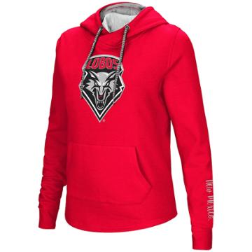 Women's New Mexico Lobos Crossover Hoodie, Size: Large, Brt Red