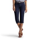 Women's Lee Maisie Modern Series Jean Skimmer Capris, Size: 12 Avg/reg, Blue