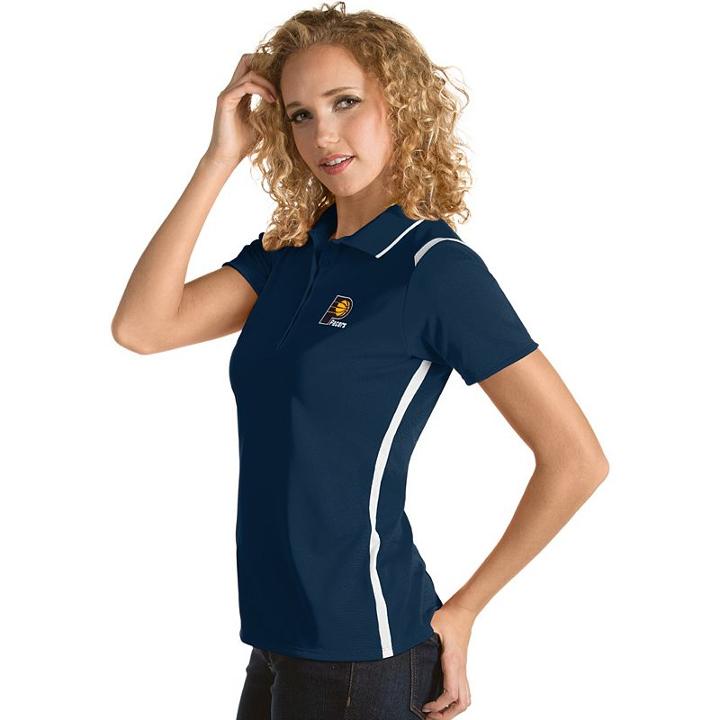 Women's Antigua Indiana Pacers Merit Desert Dry Polo, Size: Small, Blue (navy)