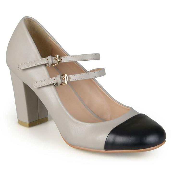 Journee Collection Rory Women's Mary Jane Heels, Girl's, Size: 8, Grey