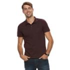 Men's Apt. 9&reg; Soft Touch Birdseye Pique Polo, Size: Xl, Purple