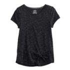Girls 7-16 So&reg; Knotted Tee, Size: 16, Black
