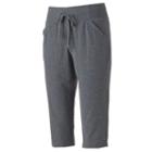 Petite Tek Gear&reg; Straight-leg Capris, Women's, Size: M Petite, Med Grey