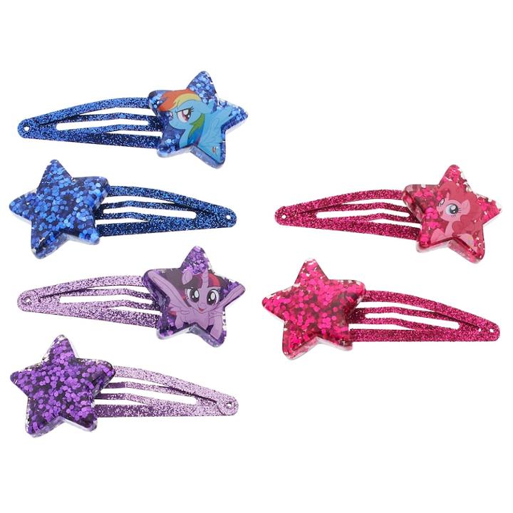 Girls 4-16 My Little Pony Rainbow Dash, Pinkie Pie & Twilight Sparkle Hair Clips, Multicolor
