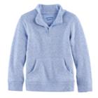 Boys 4-10 Jumping Beans&reg; 1/4 Zip Fleece Sweater, Blue (navy)
