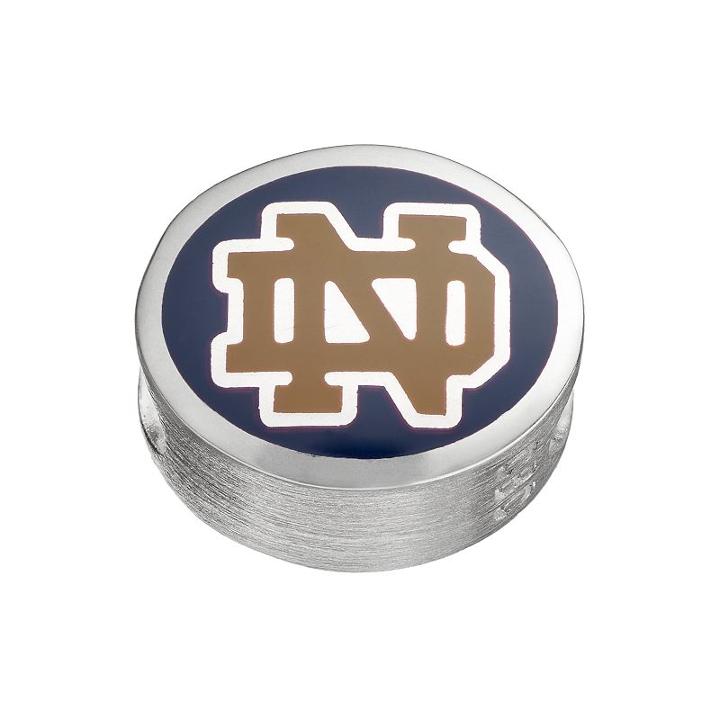 Fiora Sterling Silver Notre Dame Fighting Irish Bead, Women's, Multicolor