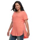 Plus Size Apt. 9&reg; Tunic Tee, Women's, Size: 2xl, Med Pink