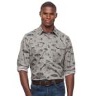 Men's Croft & Barrow&reg; Classic-fit Roll-tab Button-down Shirt, Size: Large, Med Grey