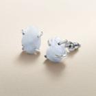 Lc Lauren Conrad Runway Collection Blue Quartz Stud Earrings, Women's