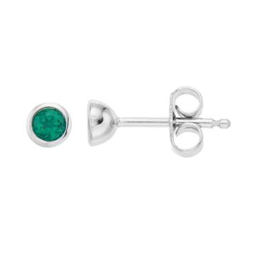 Boston Bay Diamonds Sterling Silver Emerald Stud Earrings, Women's, Green