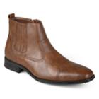 Vance Co. Alex Men's Cap-toe Dress Boots, Size: 9, Brown