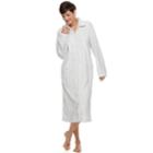 Women's Croft & Barrow&reg; Plush Zip Lounger, Size: Large, Light Grey