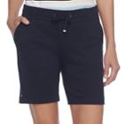 Women's Croft & Barrow&reg; Knit Berumda Shorts, Size: Xs, Blue (navy)
