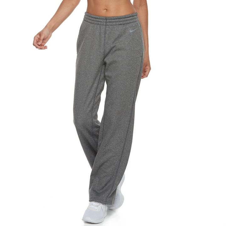 Women's Nike Therma Training Pants, Size: Small, Grey (charcoal)