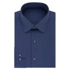 Men's Van Heusen Regular-fit Always Tucked Stretch Dress Shirt, Size: 18.5 36/37, Dark Blue