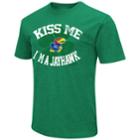 Men's Colosseum Kansas Jayhawks St. Patrick's Day Tee, Size: Large, Green