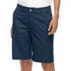 Women's Croft & Barrow&reg; Twill Bermuda Shorts, Size: 18, Blue (navy)