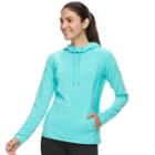 Women's Fila Sport&reg; Raglan Fleece Hoodie, Size: Xs, Turquoise/blue (turq/aqua)
