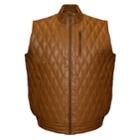 Big & Tall Franchise Club Diamond Quilted Lambskin Leather Vest, Men's, Size: 6xl, Red/coppr (rust/coppr)