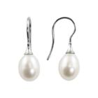 Sterling Silver Cultured Freshwater Pearl Single-drop Earrings, Women's, White