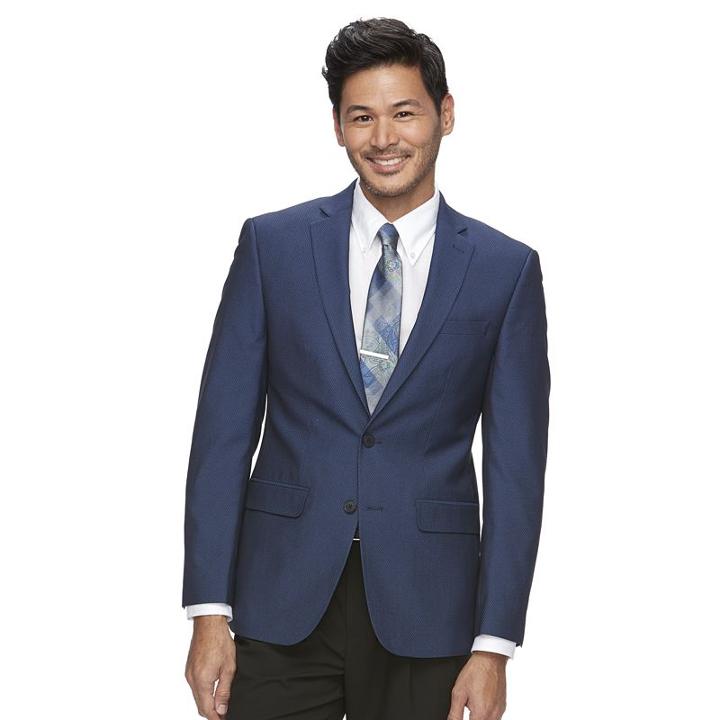 Men's Van Heusen Flex Seasonal Slim-fit Sport Coat, Size: 46 - Regular, Blue