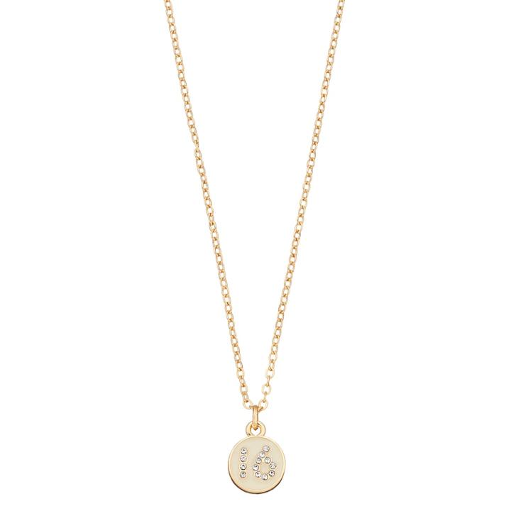 Lc Lauren Conrad Monogram Number Pendant Necklace, Women's, Gold