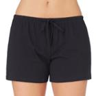 Women's Jockey Pajamas: Solid Shorts, Size: Xl, Black