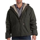 Men's Dickies Lined Hooded Jacket, Size: X Lrge M/r, Black
