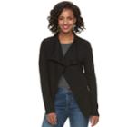 Women's Apt. 9&reg; Shawl Collar Cardigan, Size: Xl, Black