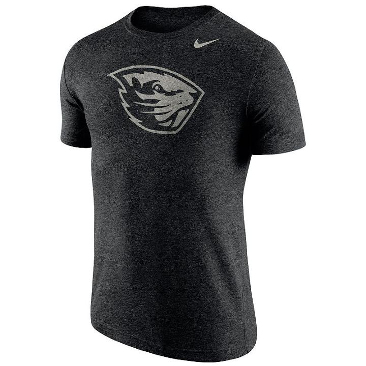 Men's Nike Oregon State Beavers Triblend Stamp Tee, Size: Medium, Oxford