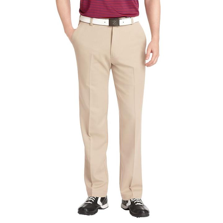 Men's Izod Xfg Microsanded Microfiber Performance Golf Pants, Size: 34x32, Beig/green (beig/khaki)