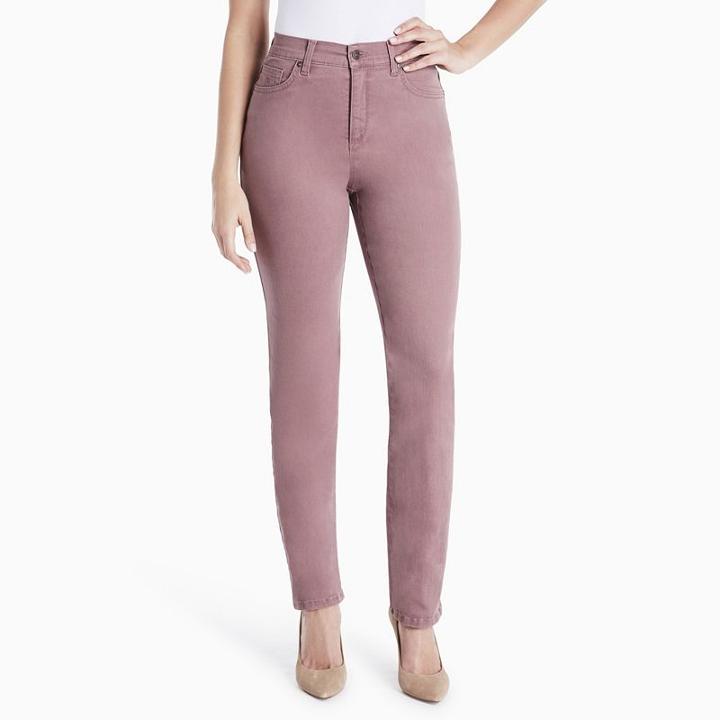 Women's Gloria Vanderbilt Amanda High-rise Embellished Jeans, Size: 18 T/l, Lt Purple