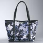Simply Vera Vera Wang Floral Rett Tote, Women's, Black