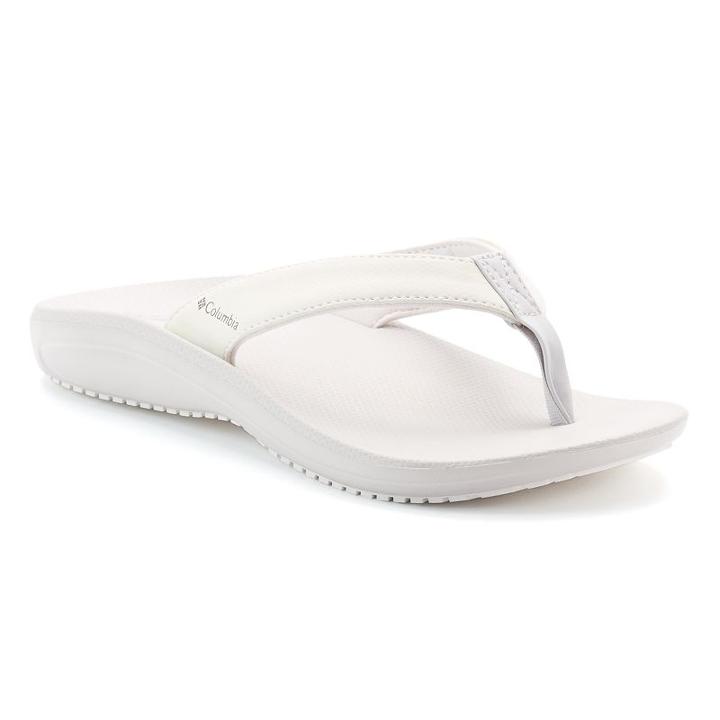 Columbia Barraca Women's Flip Flops, Size: 11, White