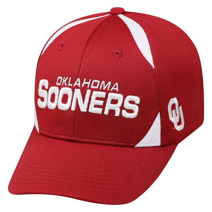 Top Of The World, Adult Oklahoma Sooners Pursue Adjustable Cap, Med Red